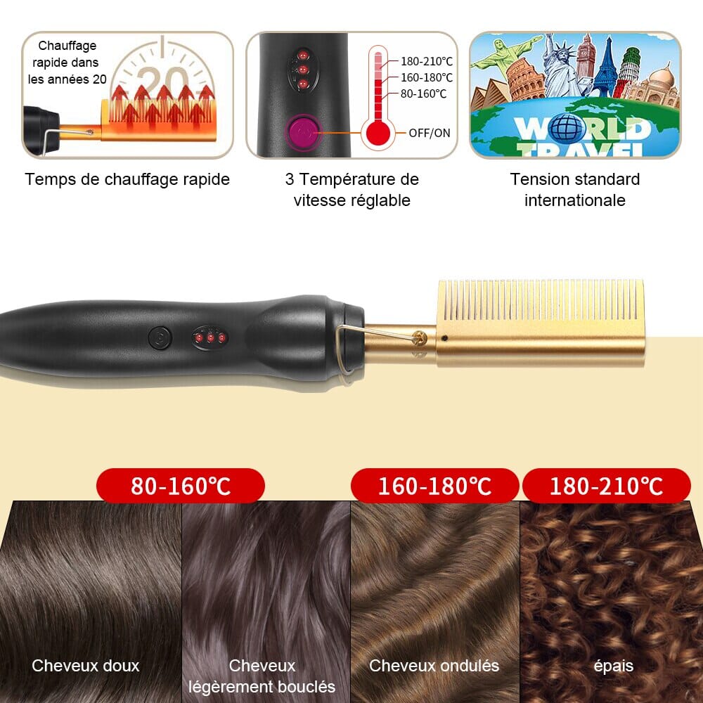 HotComb™ - Lisseur de cheveux pour femmes - Anna Chris Beauté