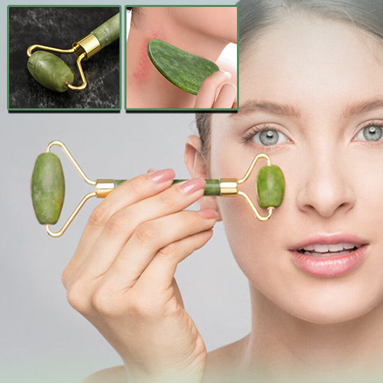 Gua Sha Visage | Jade Rouleau