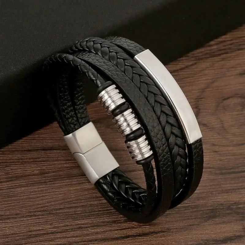 Bracelet homme cuir