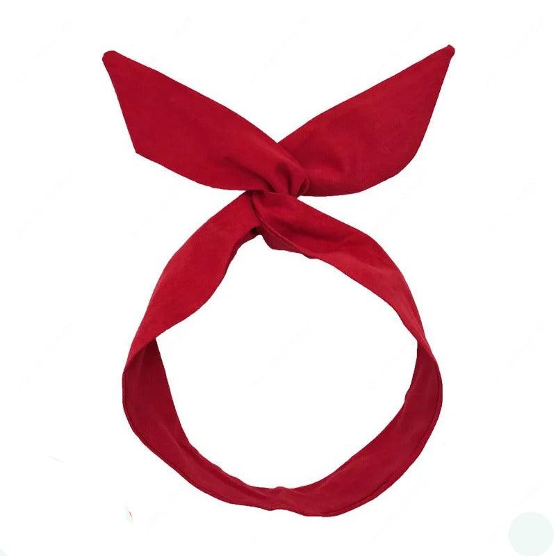 bandeau_cheveux_textile_rouge_Anna_Chris_Beauté