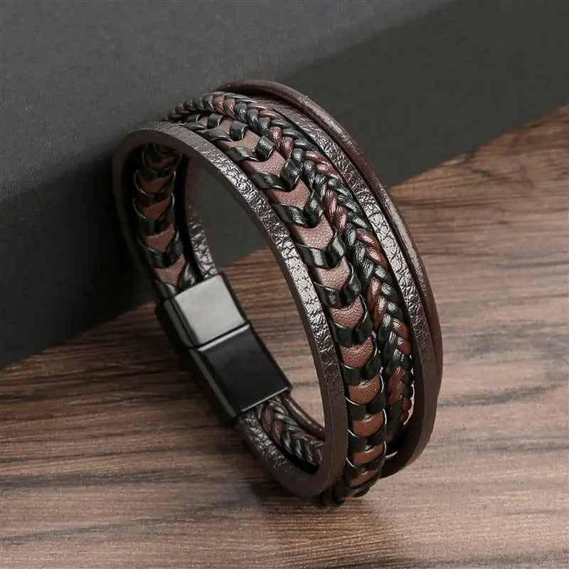 Bracelet homme cuir