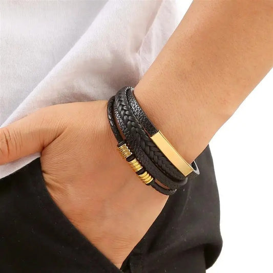 Bracelet homme cuir